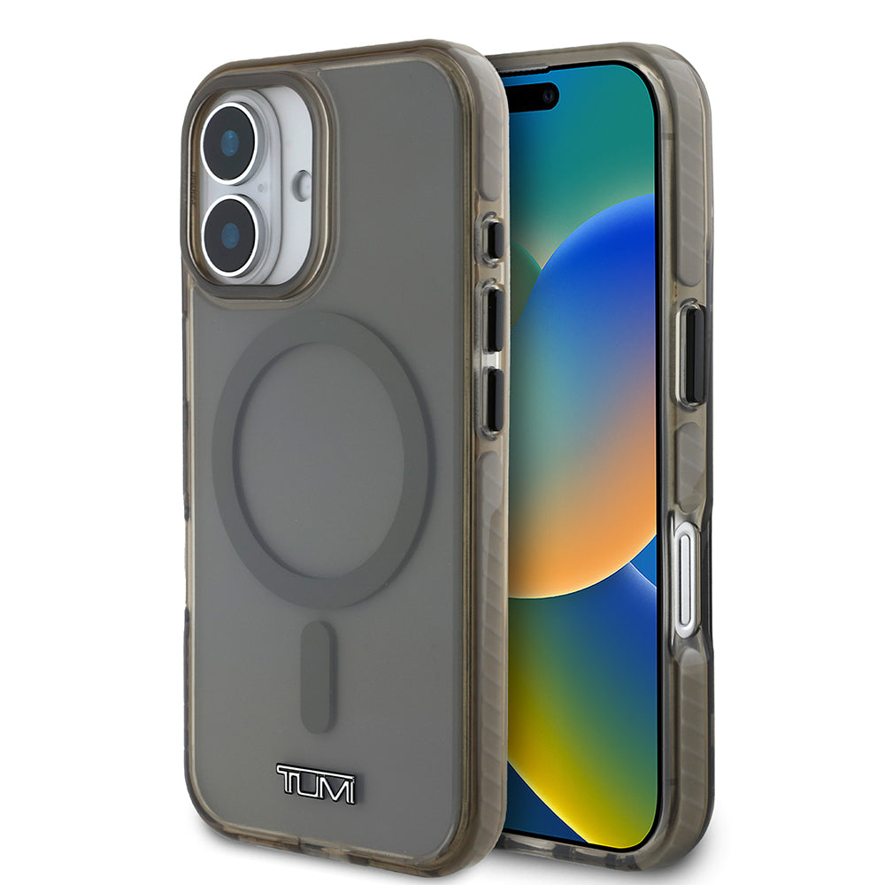 TUMI iPhone 16 Orjinal Lisanslı M-safe Şarj Özellikli Airbagli Transparan Kılıf TUMI iPhone 16 Orjinal Lisanslı M-safe Şarj Özellikli Airbagli Transparan Kılıf